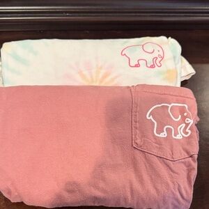 2 Pink Elephant Pocket T-Shirt